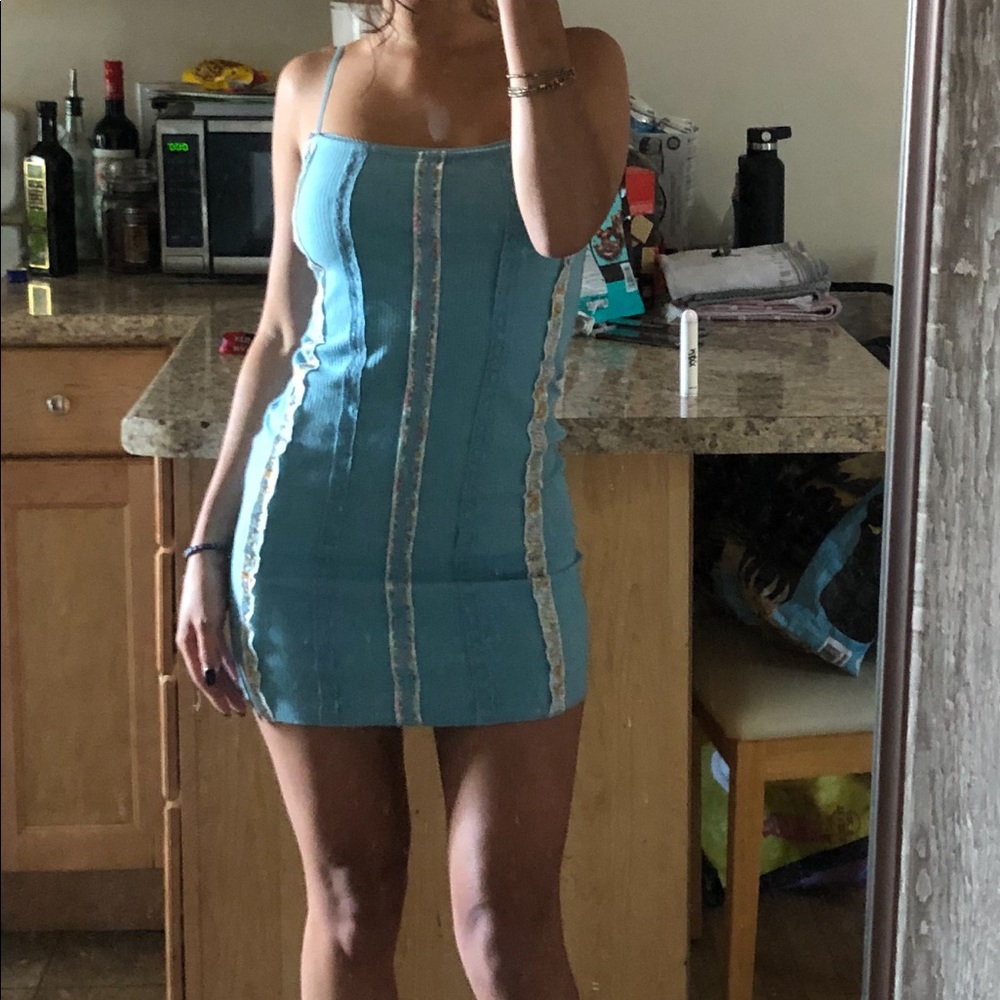 Urban outfitters blue bodycon summer dress!